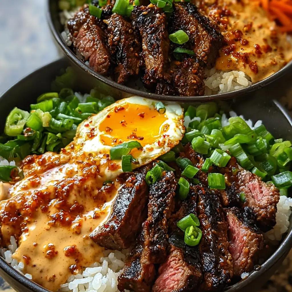 Korean BBQ Steak Bowls