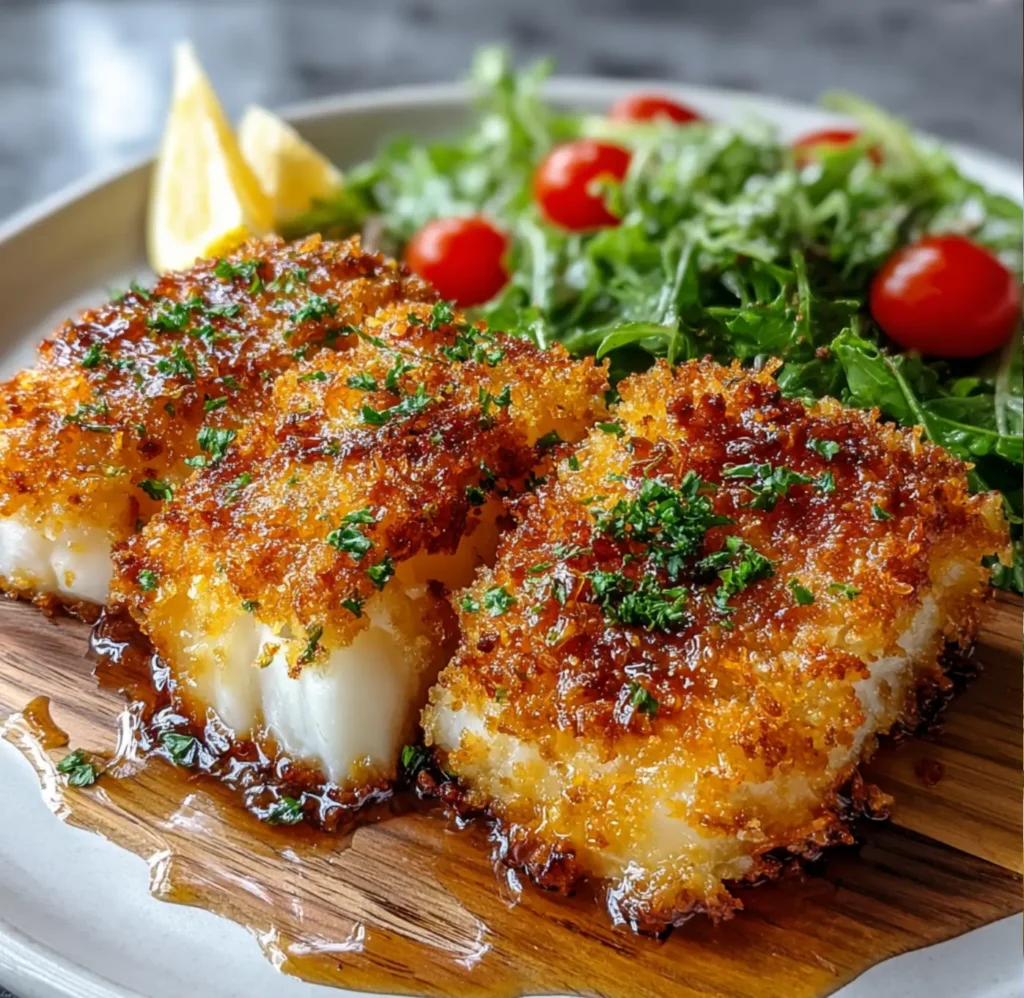 Crispy Air Fryer Parmesan Crusted Cod