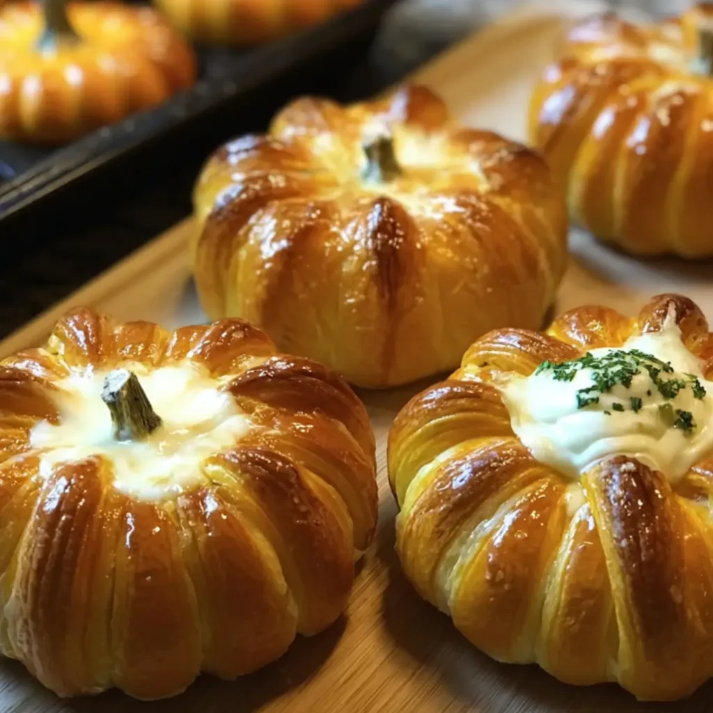 Crescent Pumpkins with Cream Cheese