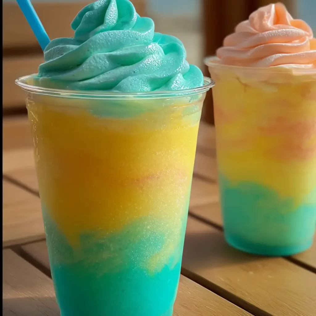 Tropical Sherbet Swirl Mocktail
