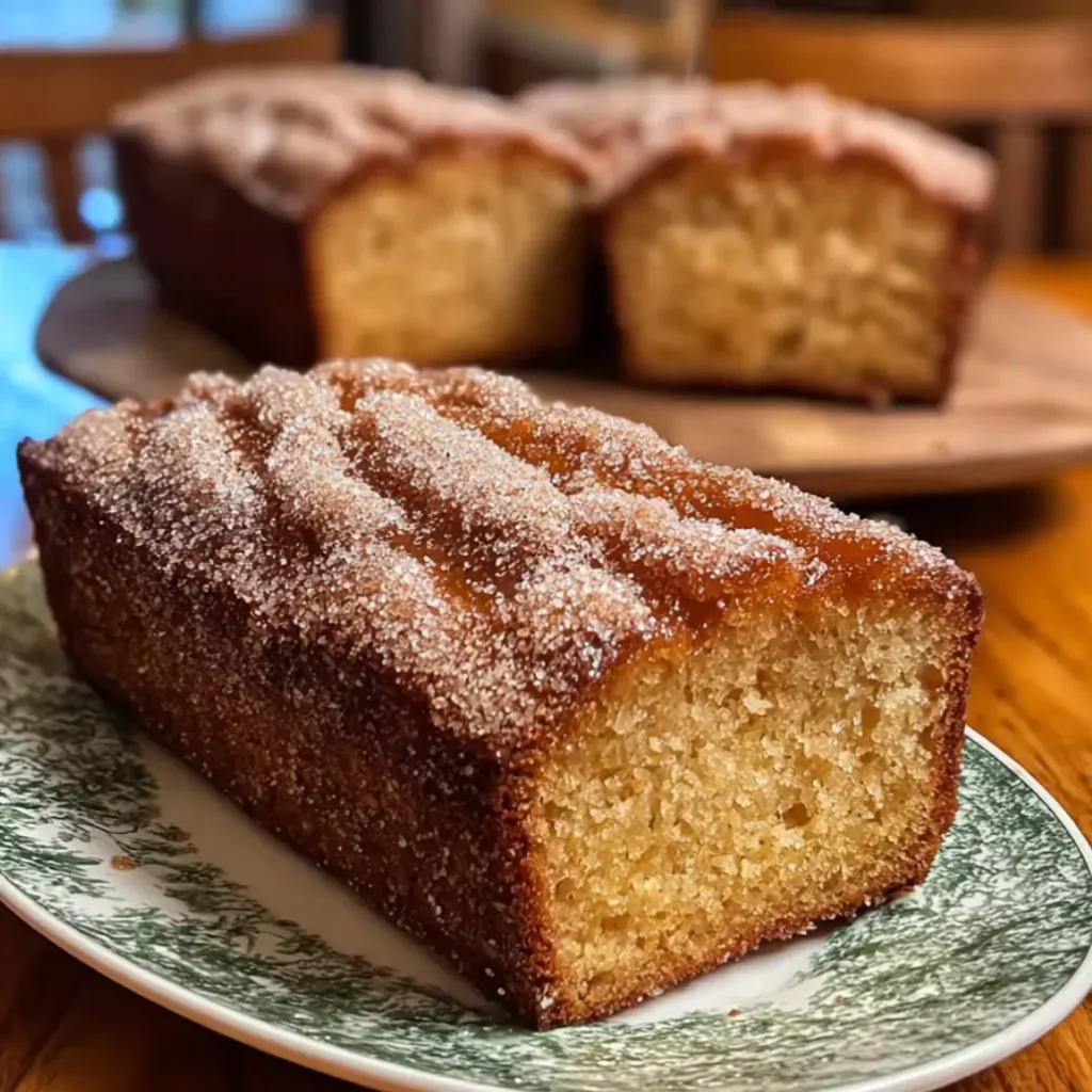 Spiced Apple Cider Donut Loaf