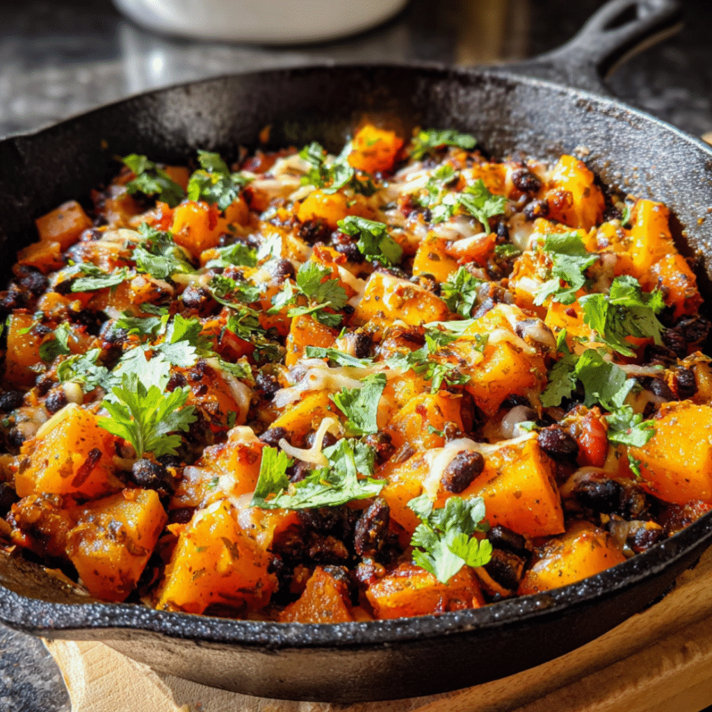 Butternut Squash Black Bean Skillet