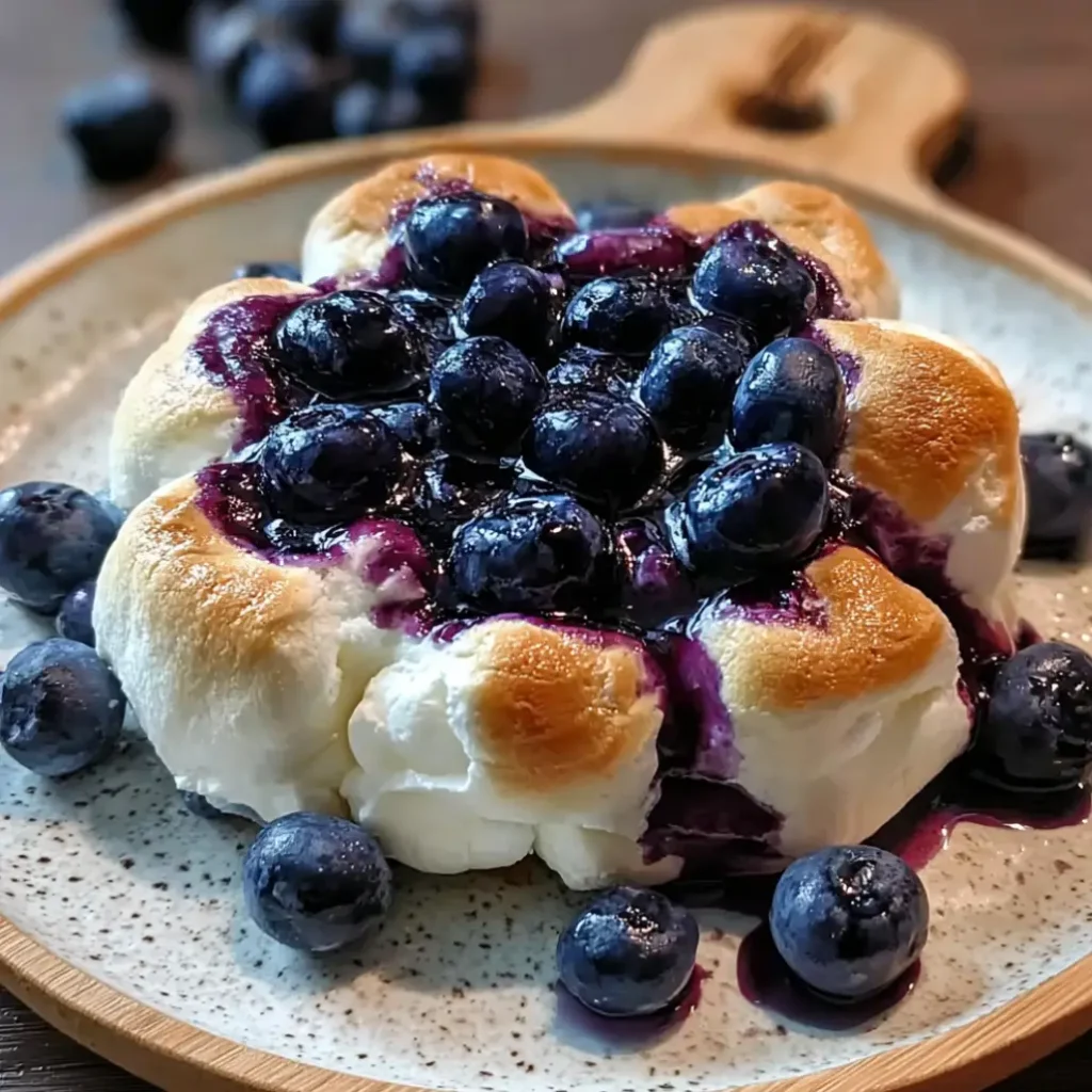 Cottage Cheese Blueberry Cloud Bread
