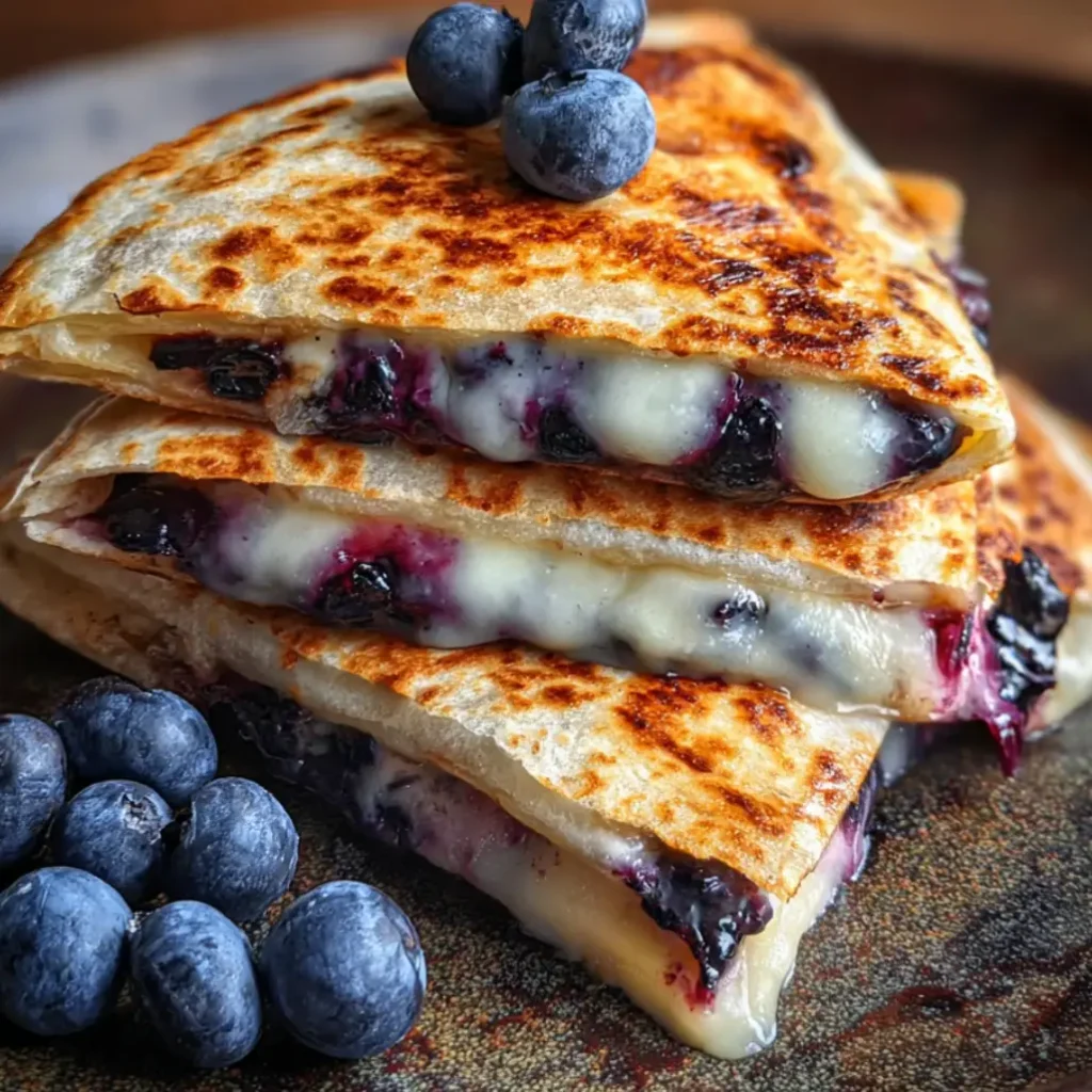 Blueberry Breakfast Quesadilla
