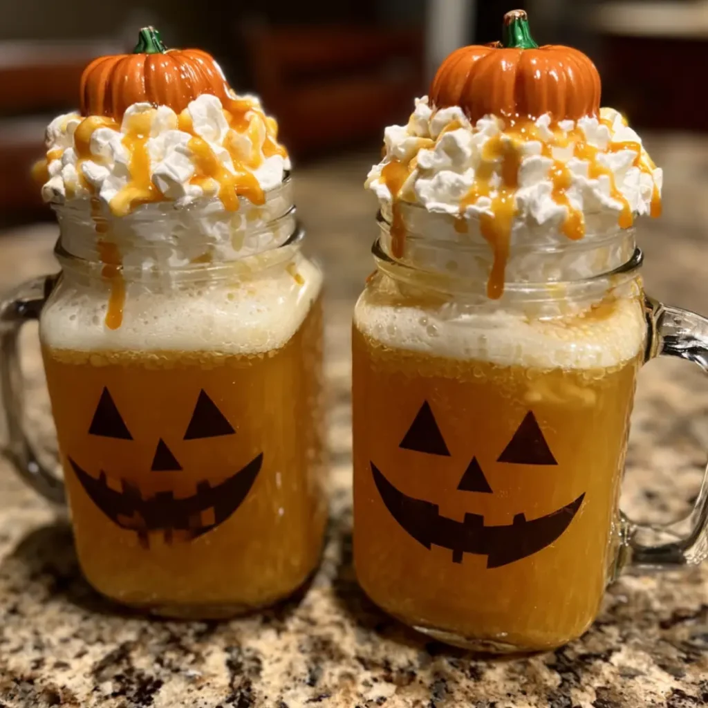 Easy Funny Pumpkin Floats