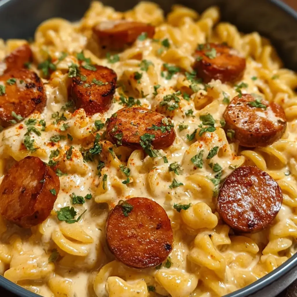 Creamy Kielbasa Pasta Meal