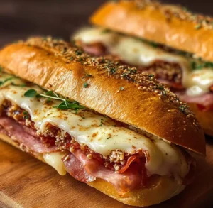 Baked Italian Sub Sandwiches