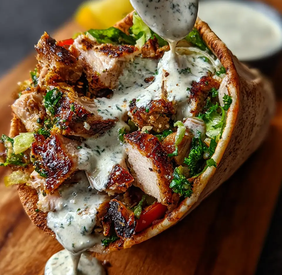 Chicken Shawarma Garlic Sauce