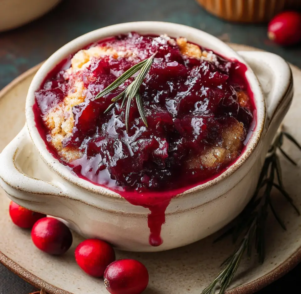 Leftover Cranberry Sauce Muffins