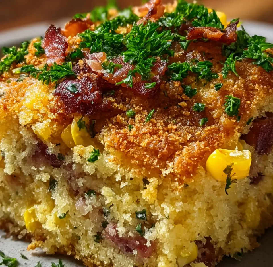 Loaded Cornbread Casserole