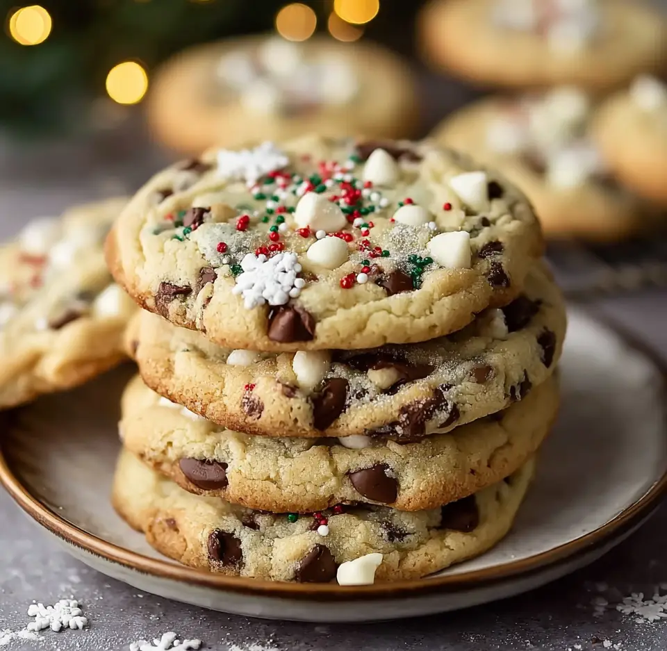 Winter Wonderland Chocolate Chip Cookies