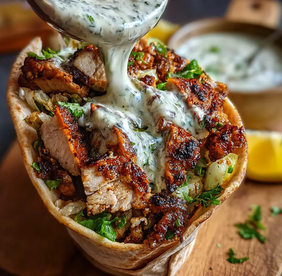 Chicken Shawarma Garlic Sauce
