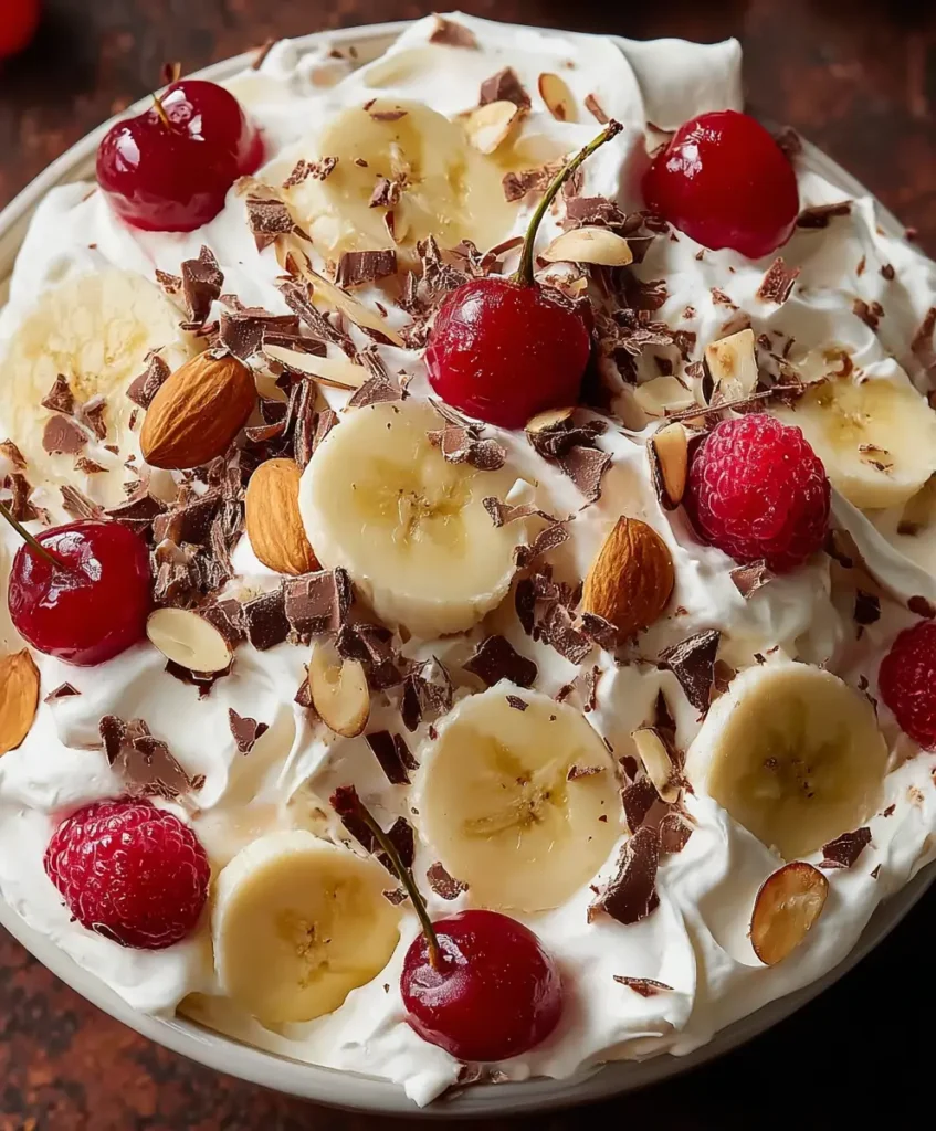 banana split fluff salad
