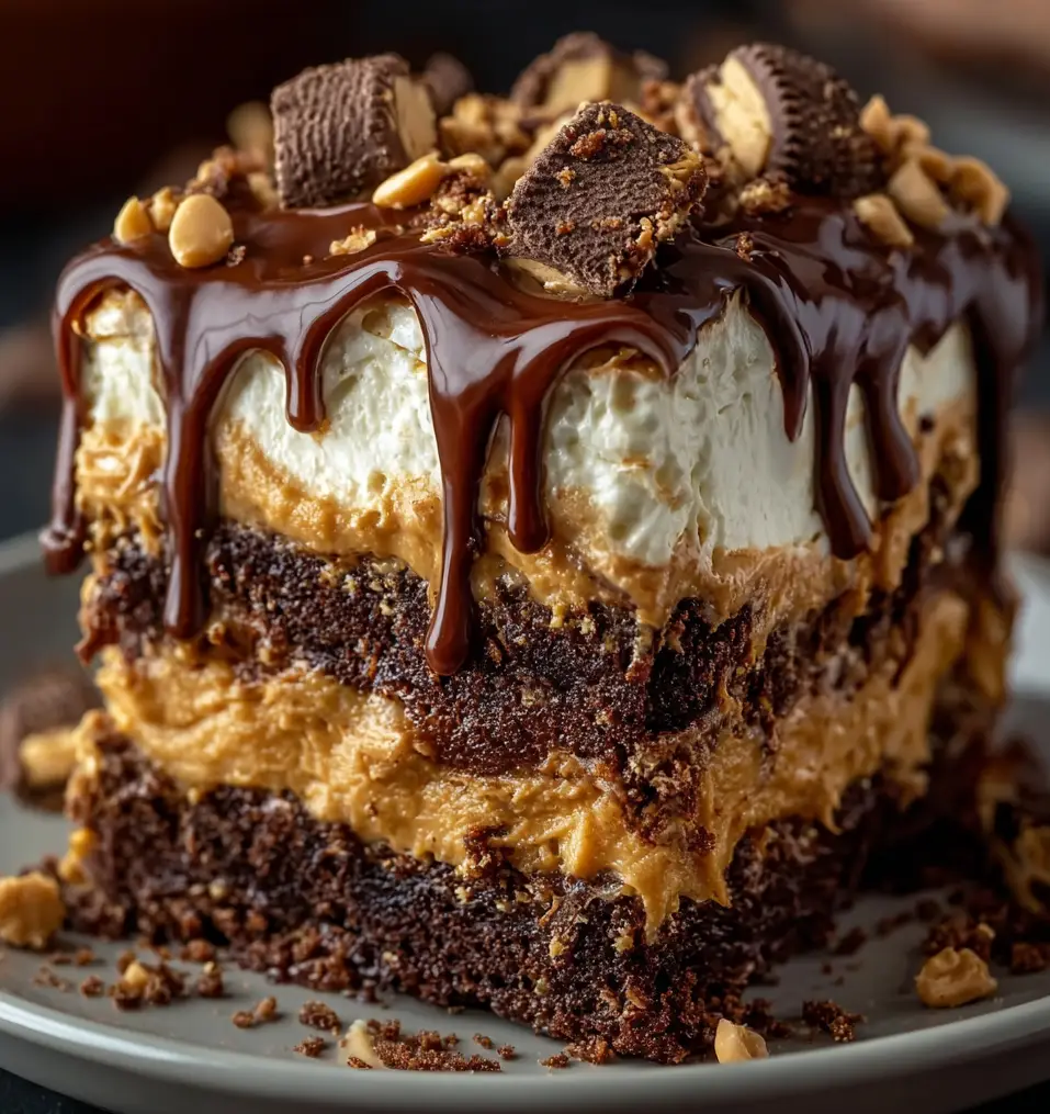 reeses peanut butter earthquake cake