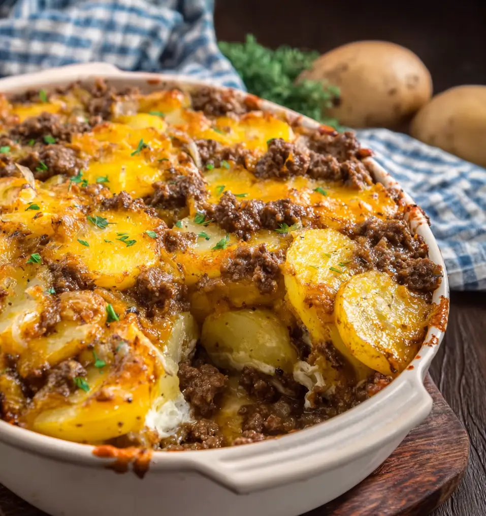 ground beef potato casserole