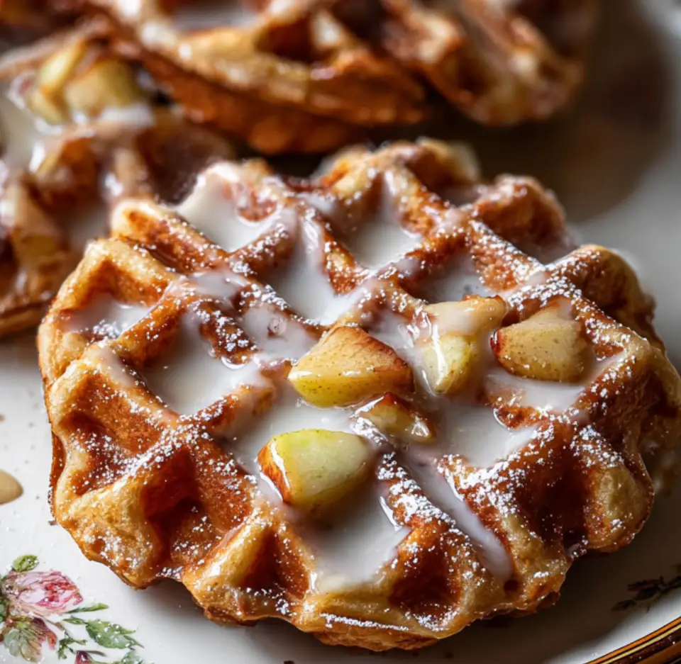 Apple Fritter Waffle Donuts