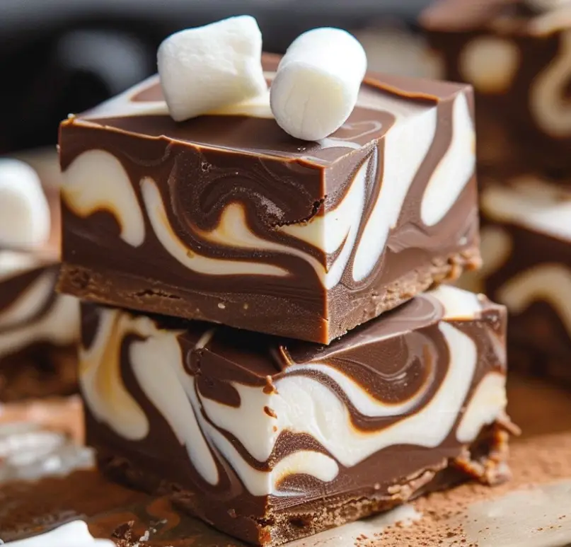 Marshmallow Swirl Fudge