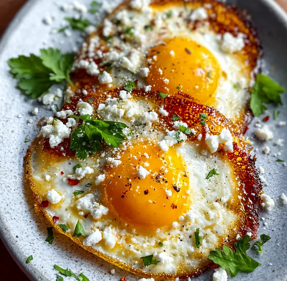 Crispy Feta Fried Eggs