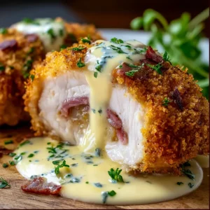 creamy chicken cordon bleu