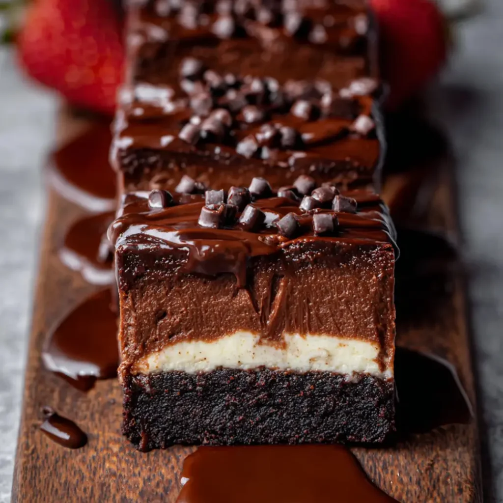 chocolate cheesecake brownie bars