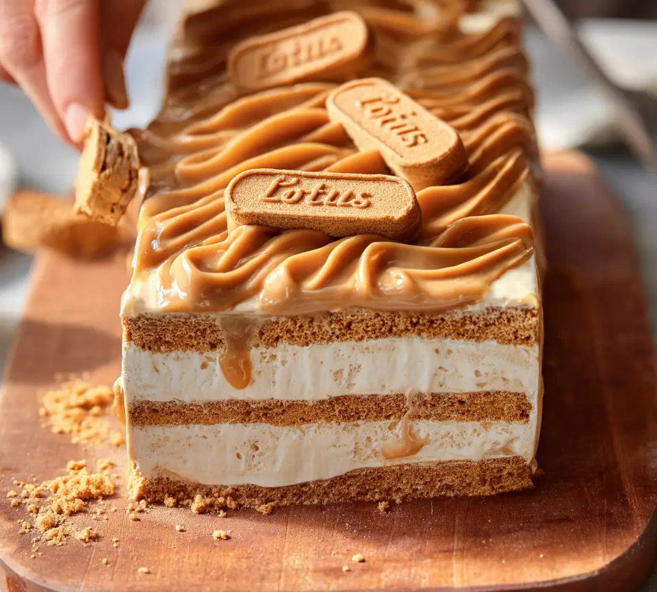Biscoff Icebox Cake