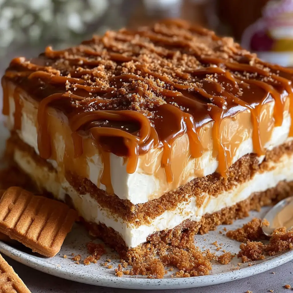 No-Bake Biscoff Layered Delight