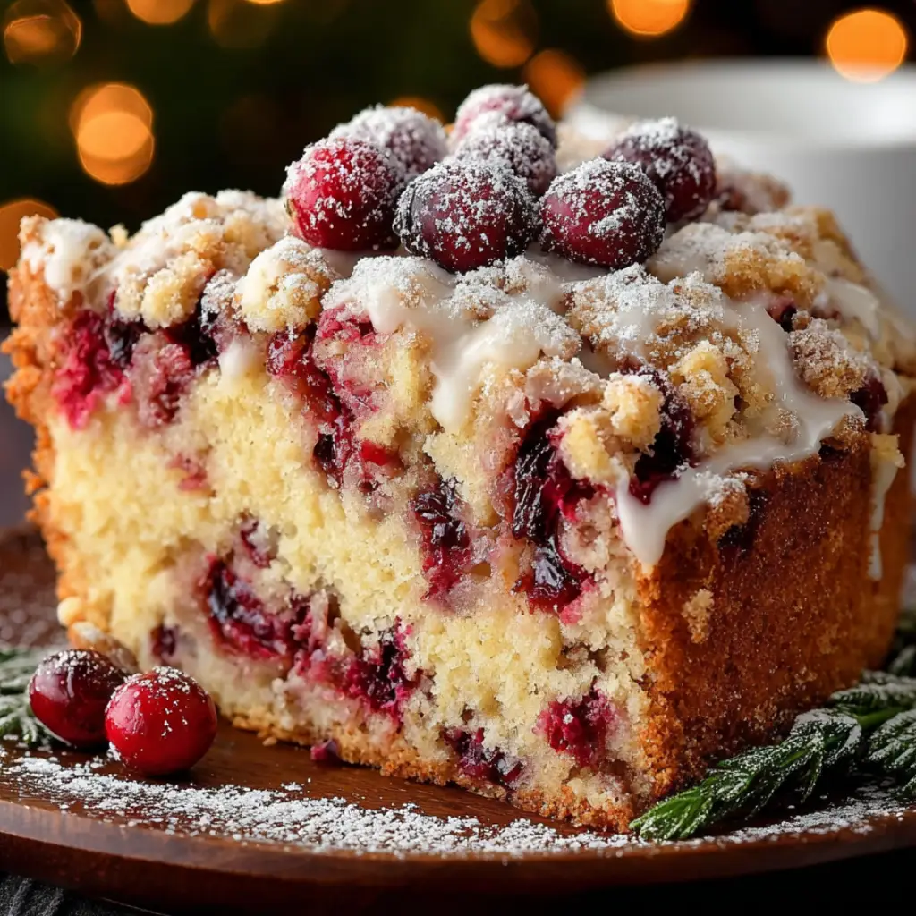 Christmas Cranberry Buckle Sugar Cookie Streusel