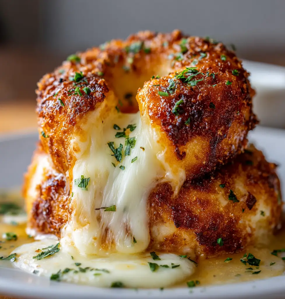 Cheesy Mozzarella Onion Rings