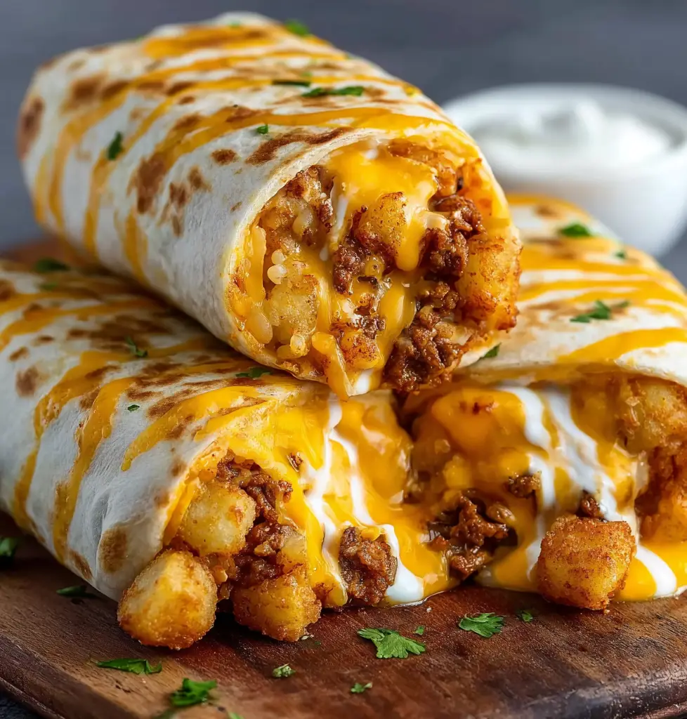 Cheesy Potato Burritos