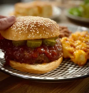 Meatloaf Patty Sandwiches