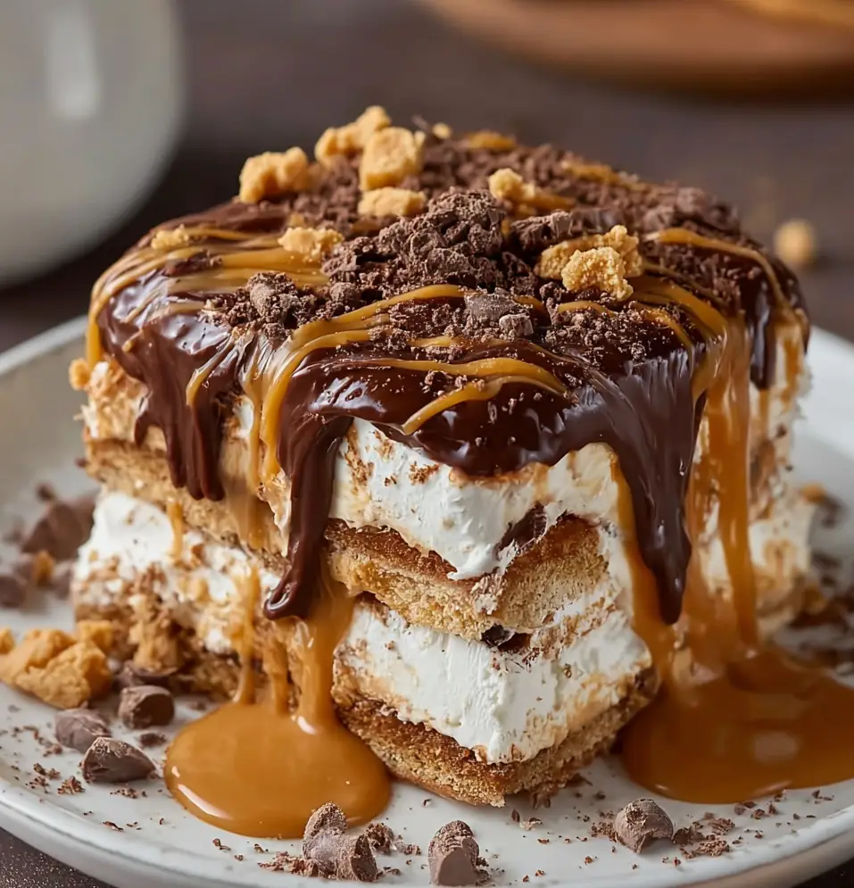 peanut butter cookie lasagna