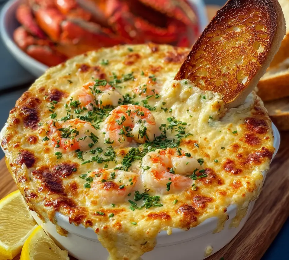 Cheesy Shrimp & Crab Bake Dip