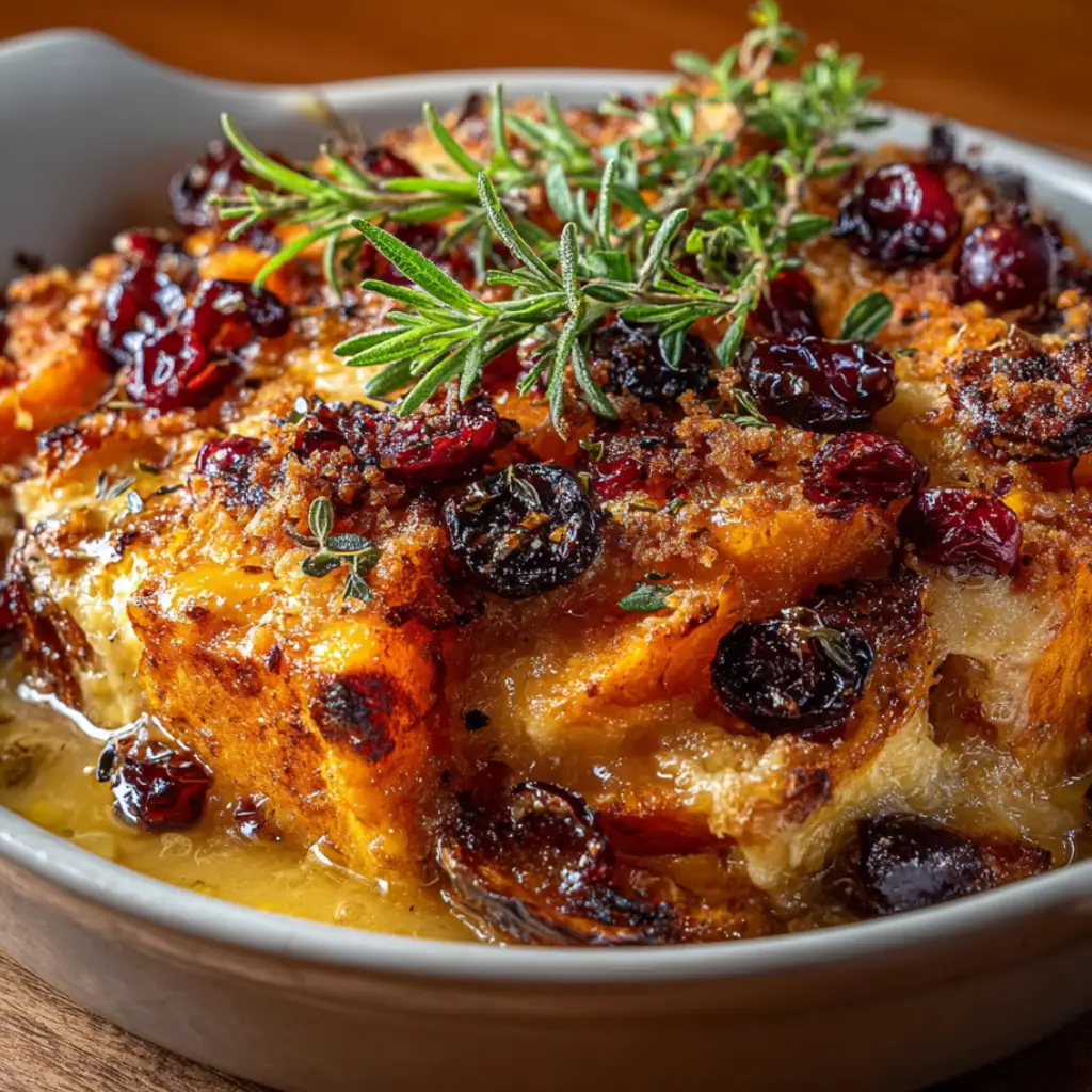 Sweet Potato Cranberry Gratin