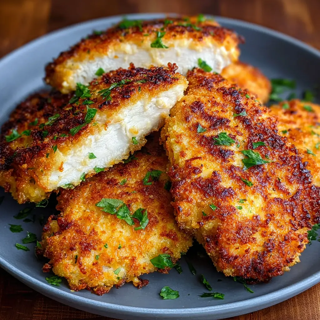 Air Fryer Parmesan-Crusted Chicken
