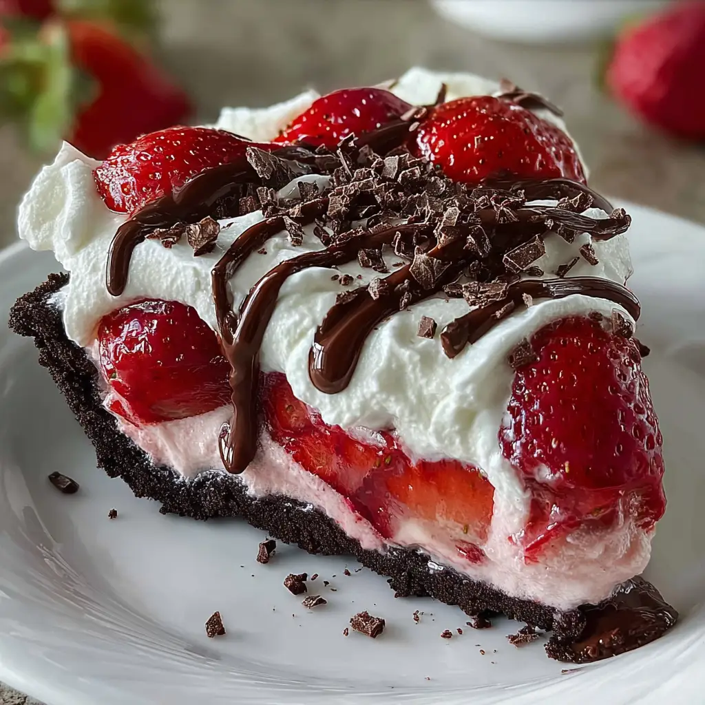 Chocolate-Covered Strawberry Pie