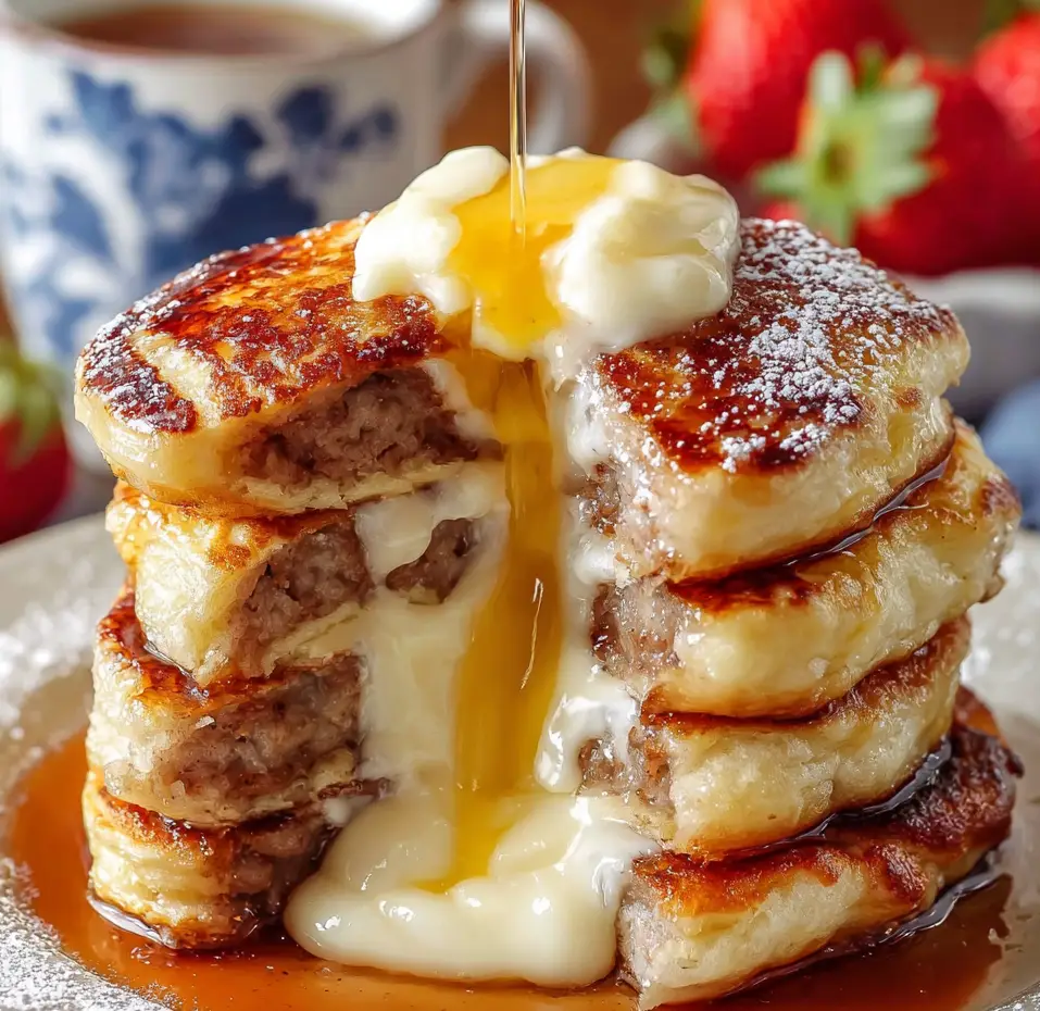 Sausage-Dipped Pancakes Delight