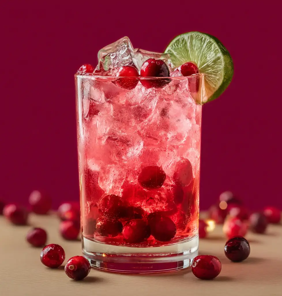 Vanilla Cranberry Crush Mocktail
