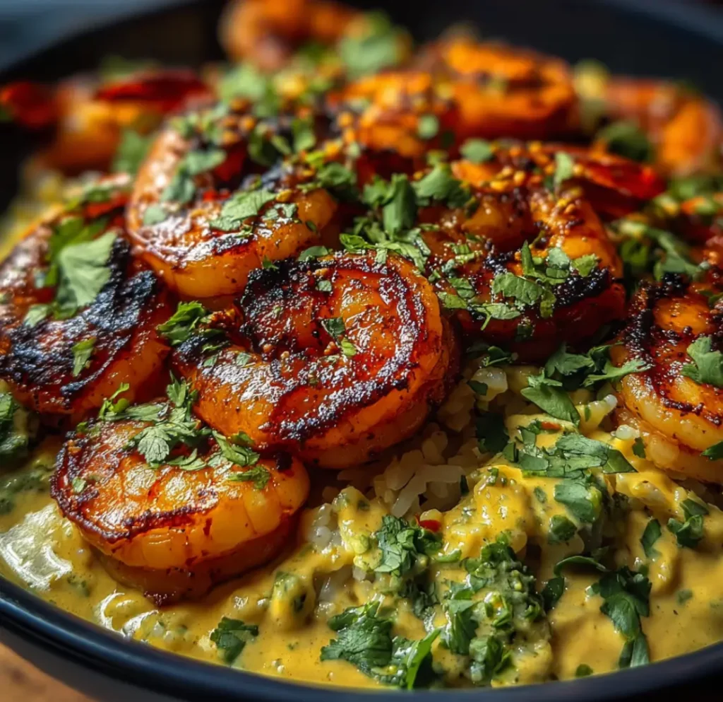 Creamy Chipotle Shrimp Rice Bowl