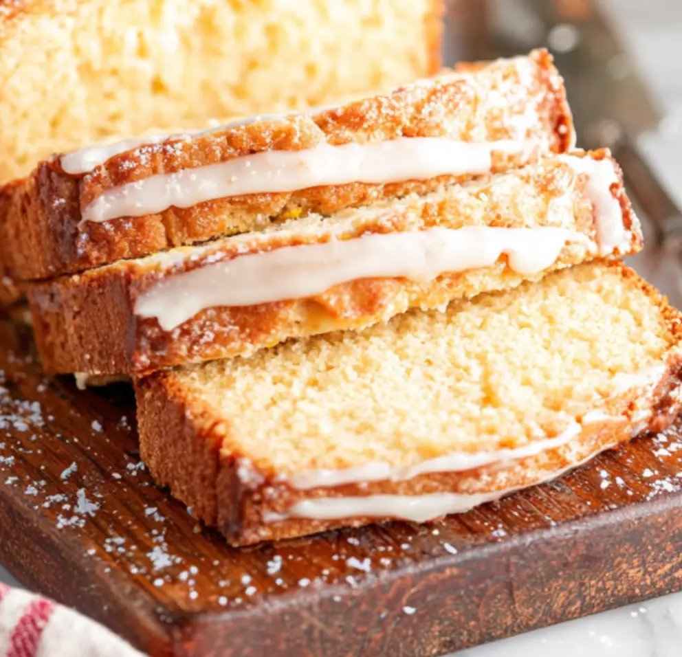 Boozy Eggnog Bread with Rum Glaze