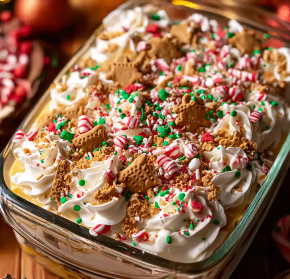 Christmas Cookie Lasagna