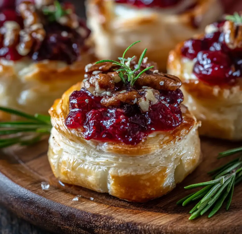 Baked Cranberry Brie Bites
