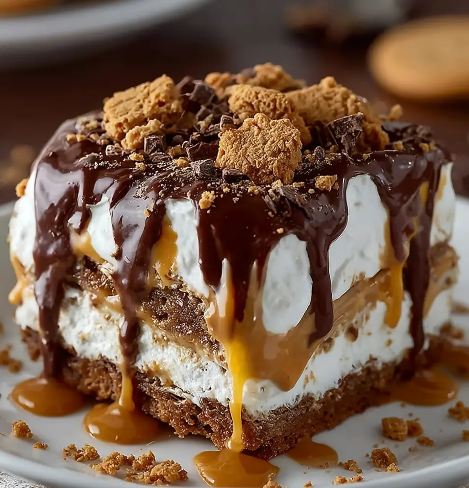 peanut butter cookie lasagna