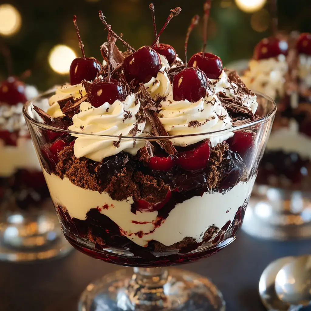 Black Forest Trifle for Christmas