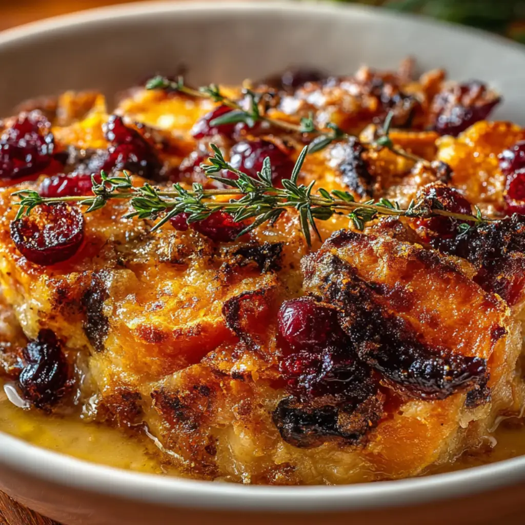 Sweet Potato Cranberry Gratin