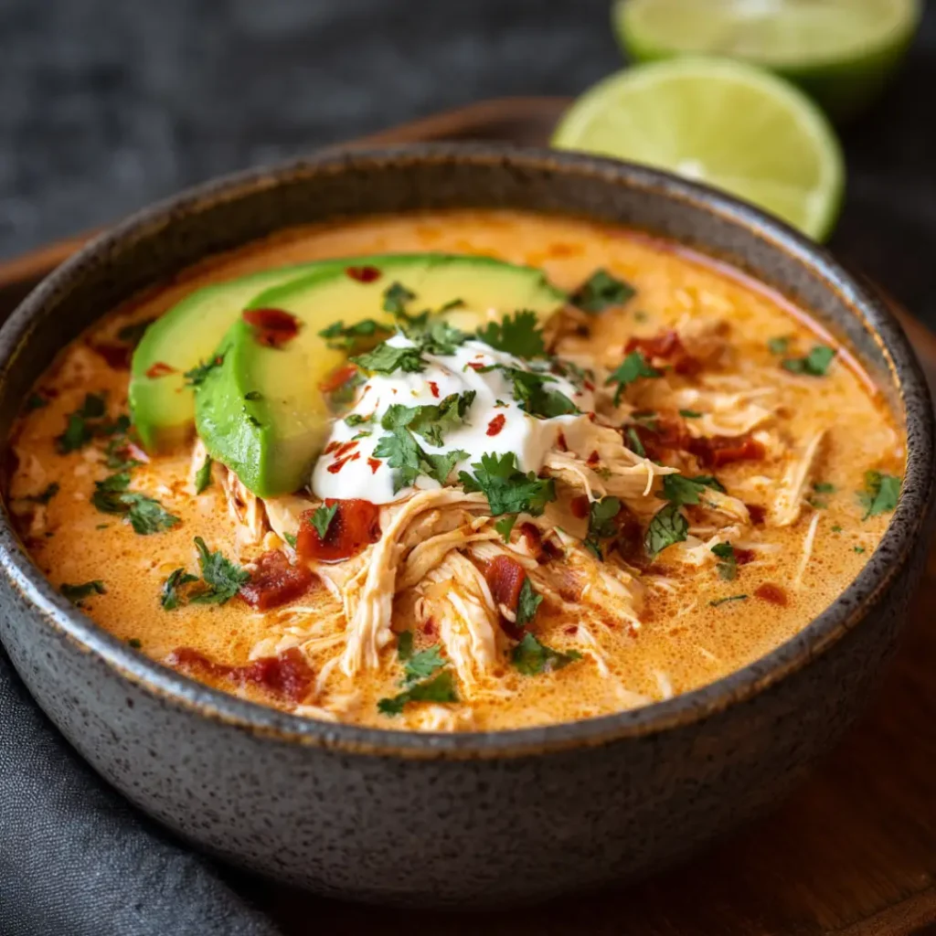 creamy chicken enchilada soup