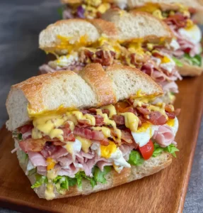 Chopped Club Sandwiches
