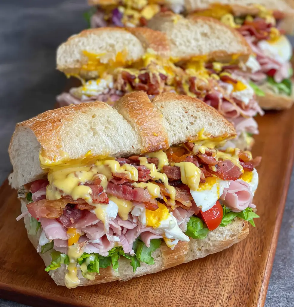 Chopped Club Sandwiches